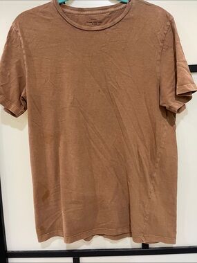 Cotton On Men's Short Sleeve Crewneck T-Shirt in Rust Brown